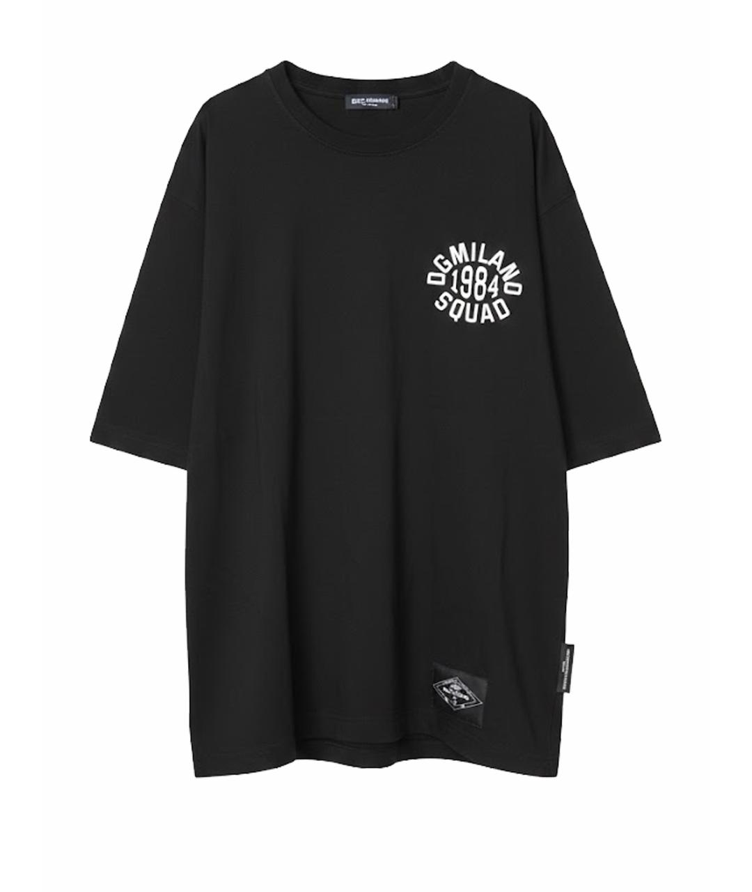 DOLCE&GABBANA Черная хлопковая футболка, фото 1