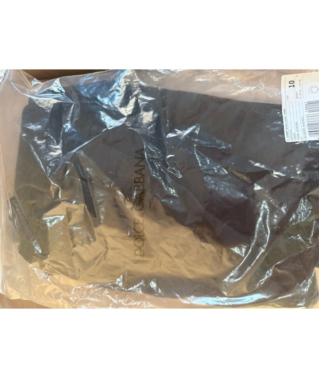 DOLCE&GABBANA Черная хлопковая футболка, фото 2