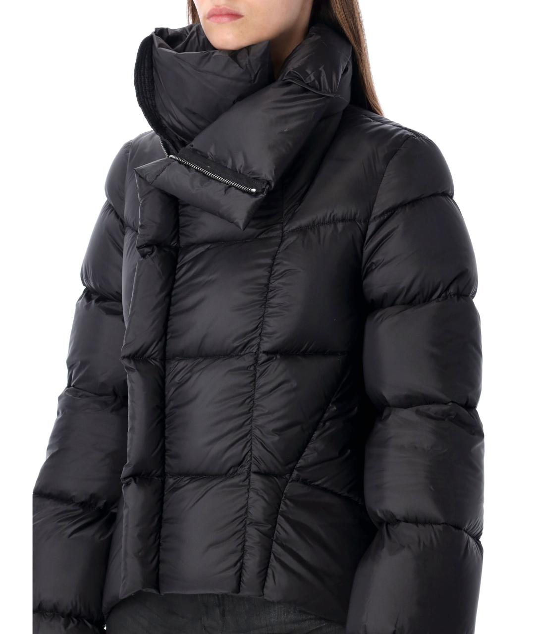 RICK OWENS Черный полиамидовый пуховик, фото 4