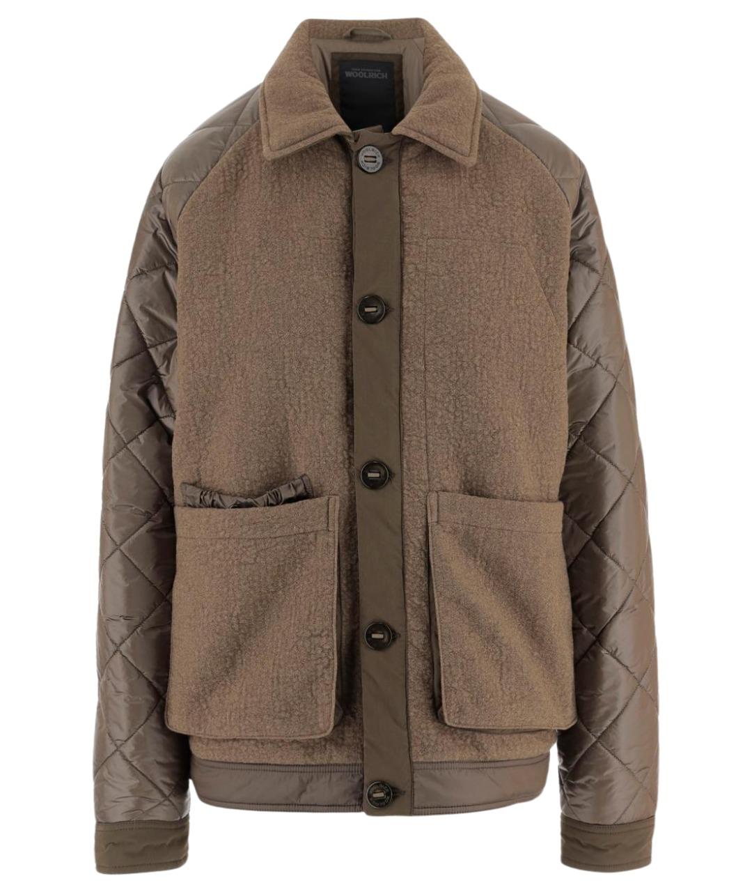 WOOLRICH Коричневая шерстяная куртка, фото 1