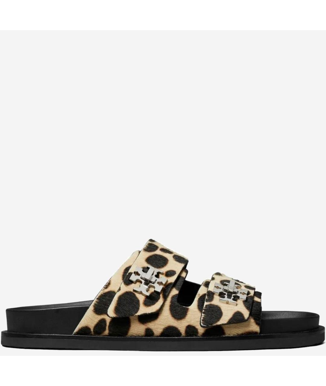 TORY BURCH Мульти кожаные шлепанцы, фото 5