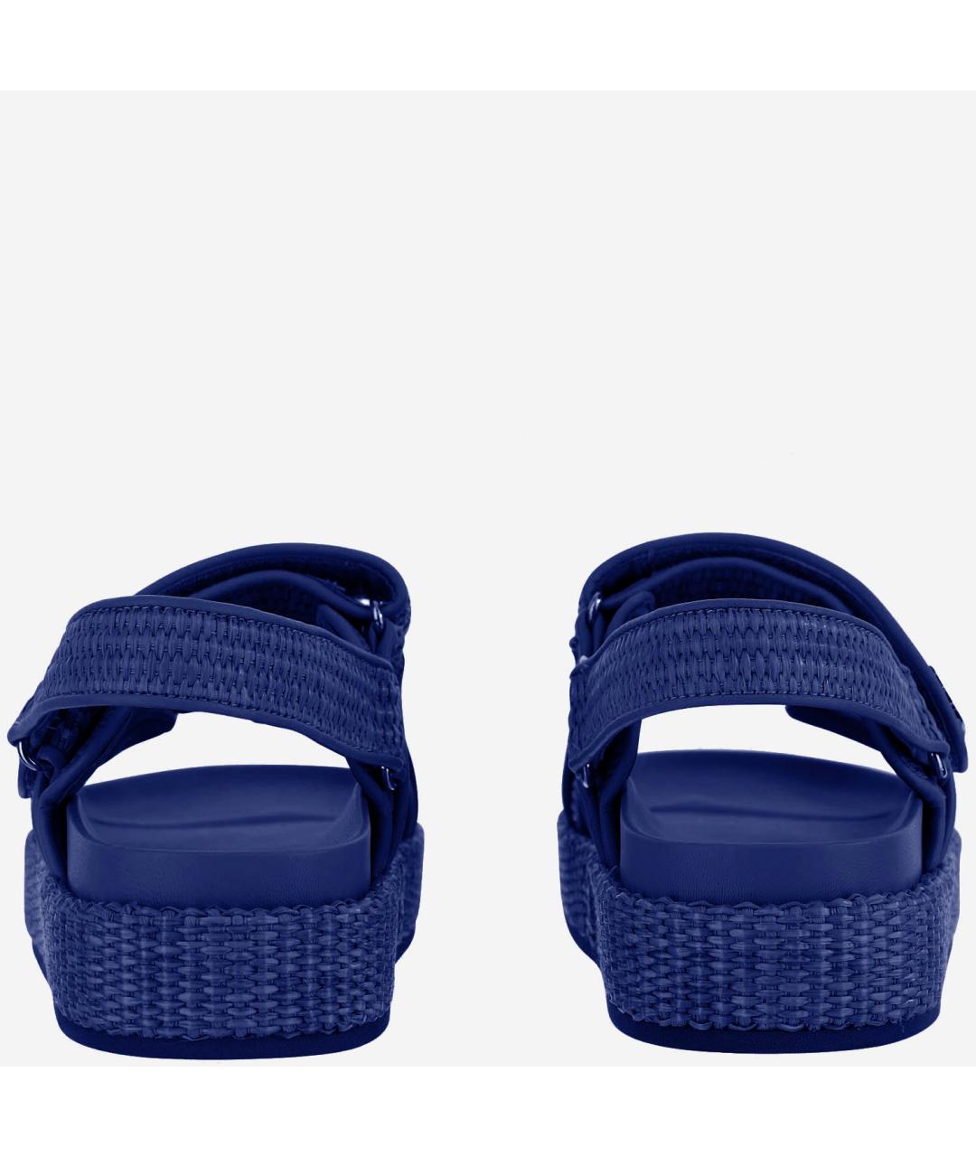 TORY BURCH Синие синтетические сандалии, фото 3