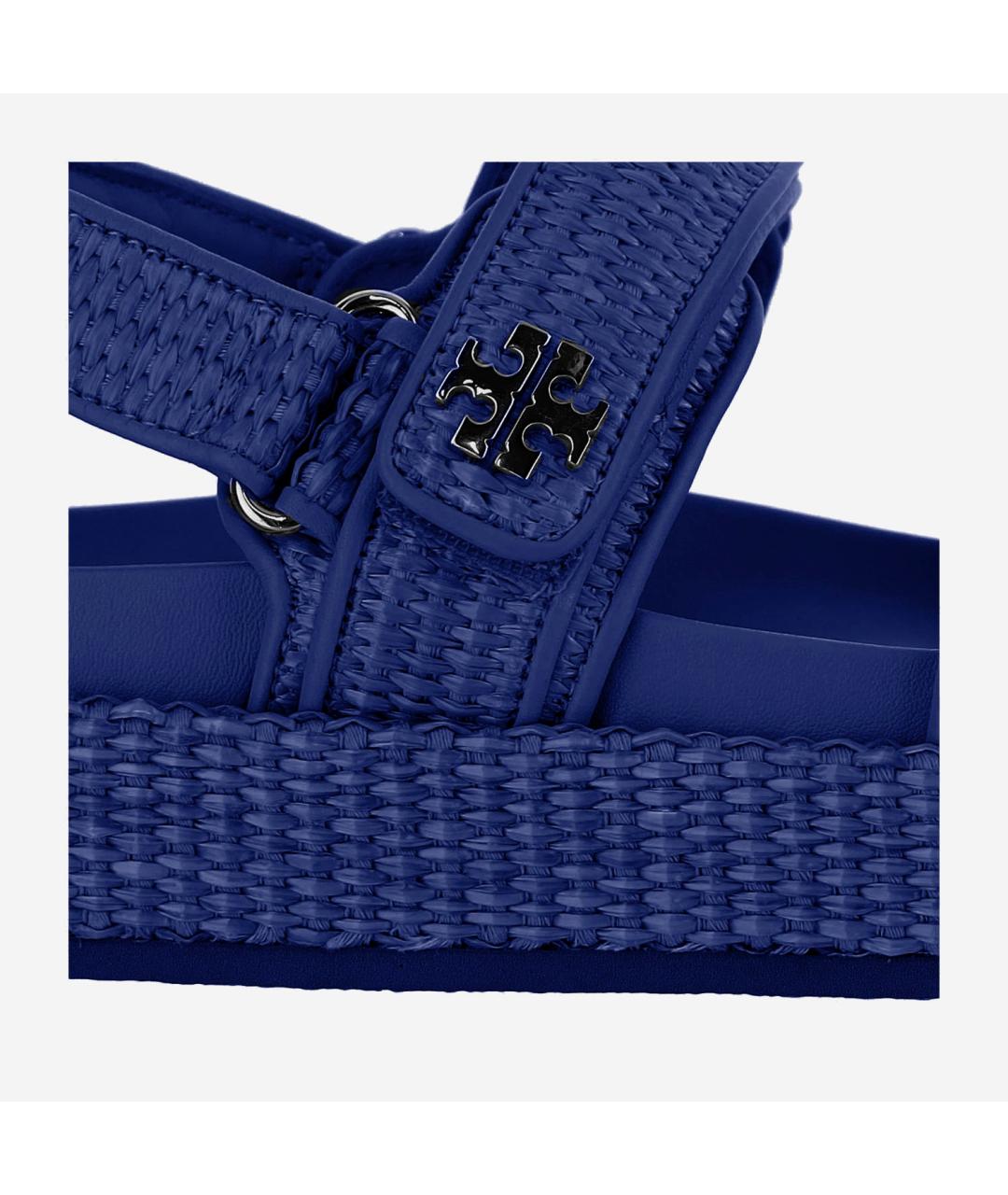 TORY BURCH Синие синтетические сандалии, фото 5