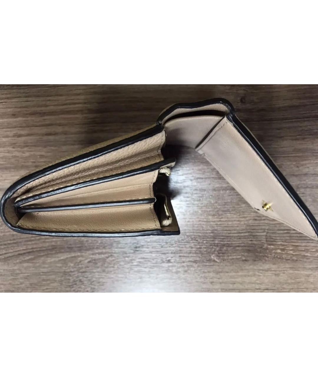 MULBERRY Бежевый кожаный кошелек, фото 8