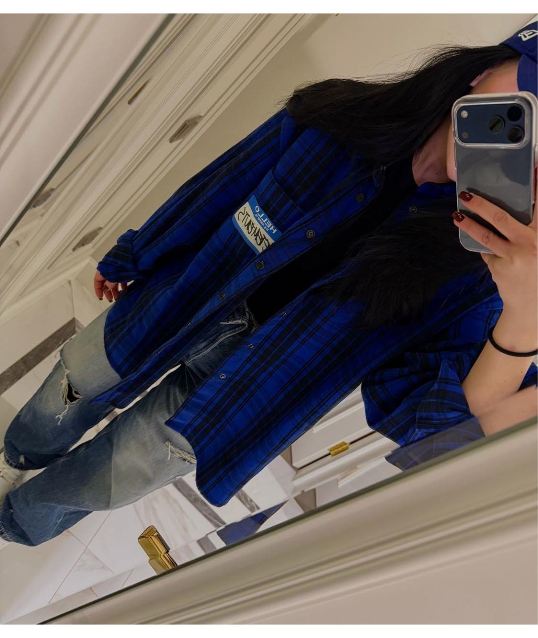 VETEMENTS Синяя хлопковая рубашка, фото 7