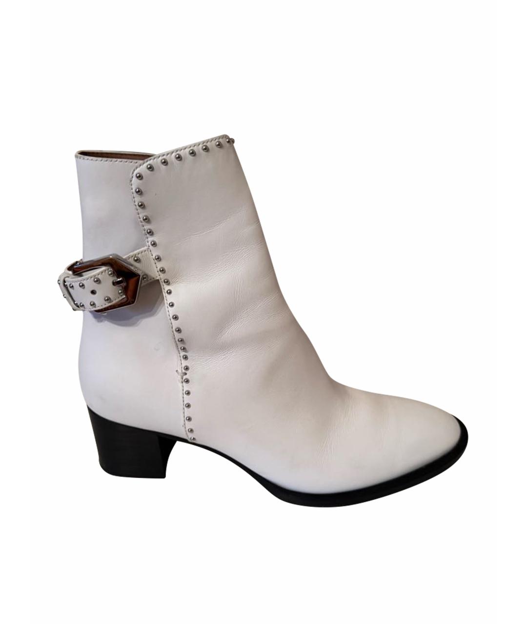 GIVENCHY Белые кожаные ботинки, фото 1