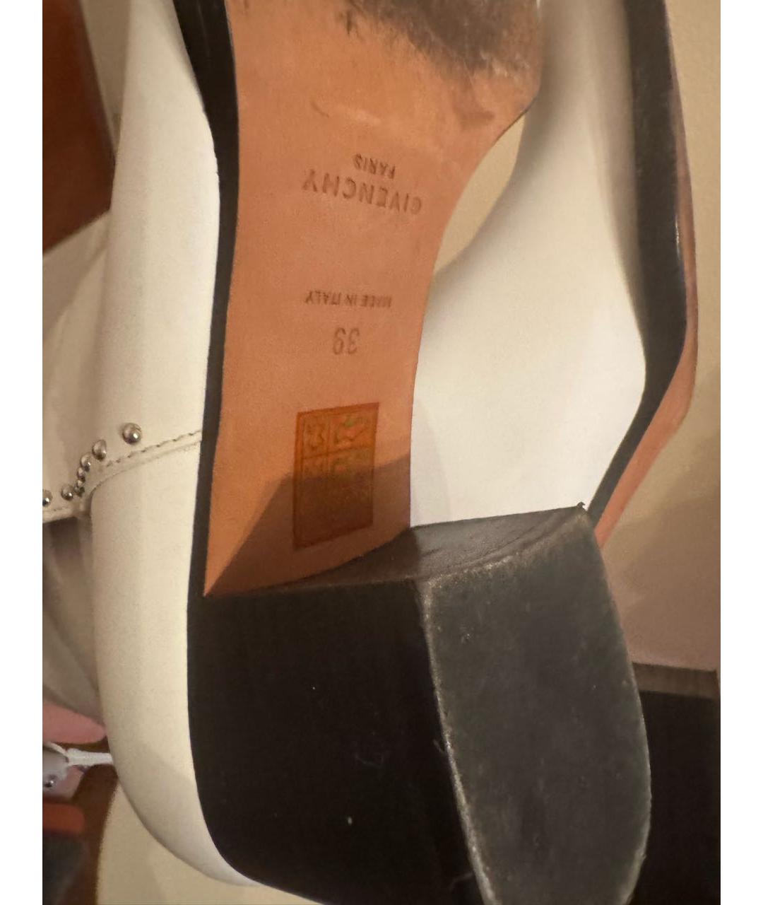 GIVENCHY Белые кожаные ботинки, фото 8