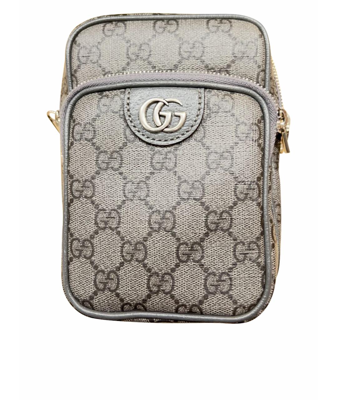 GUCCI Антрацитовая сумка на плечо, фото 9