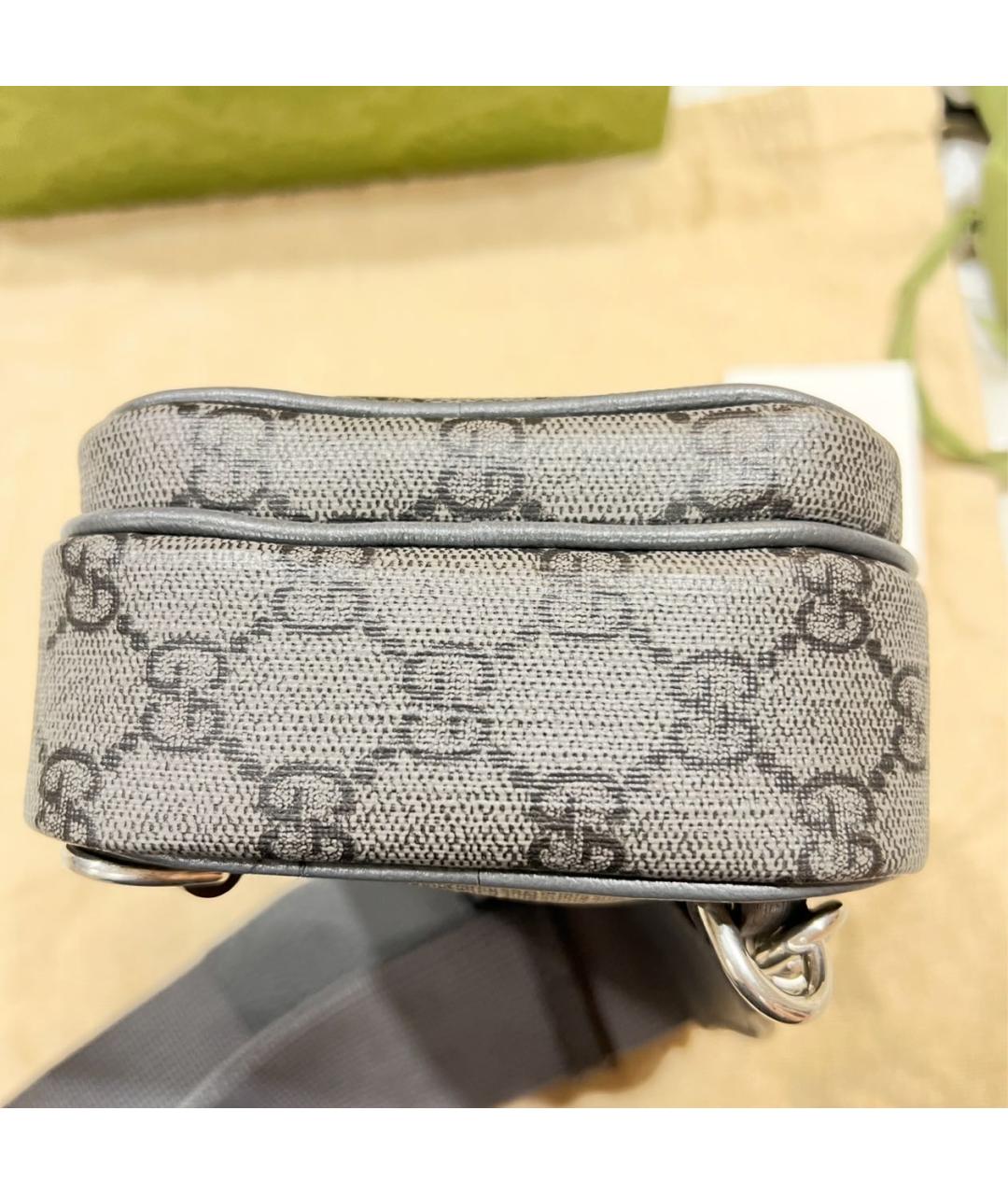 GUCCI Антрацитовая сумка на плечо, фото 6