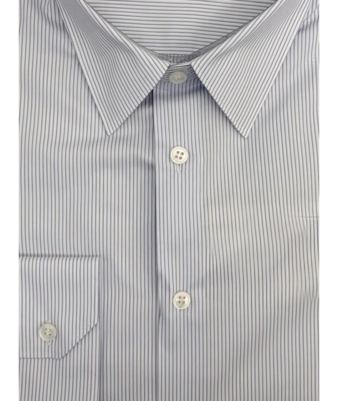 SAINT LAURENT Голубая хлопковая классическая рубашка, фото 2