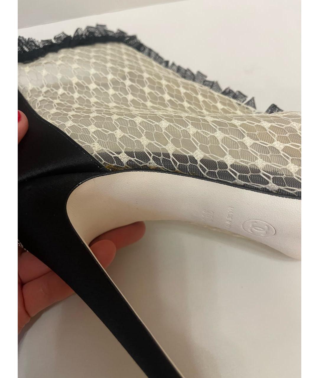 CHANEL Белые текстильные ботильоны, фото 8
