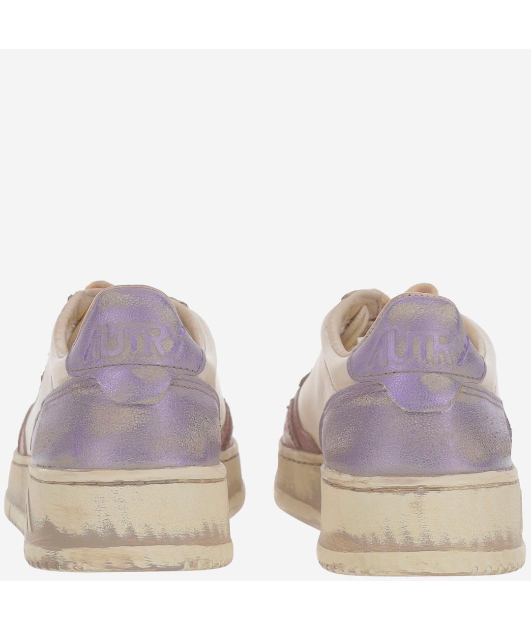 AUTRY Фуксия кожаные кроссовки, фото 4