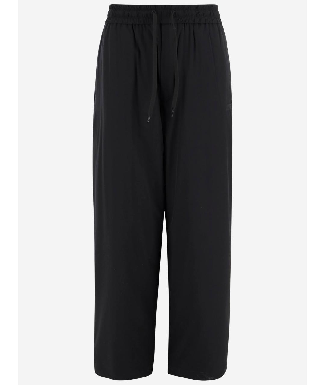 AUTRY Черные полиамидовые прямые брюки, фото 4