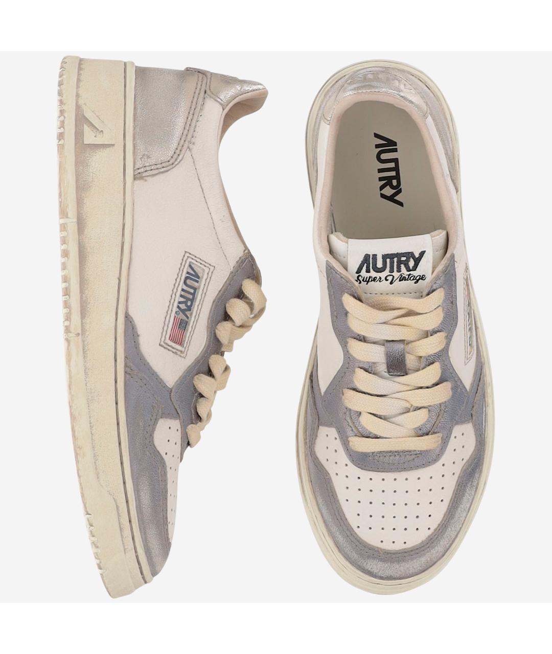 AUTRY Бежевые кожаные кеды, фото 4