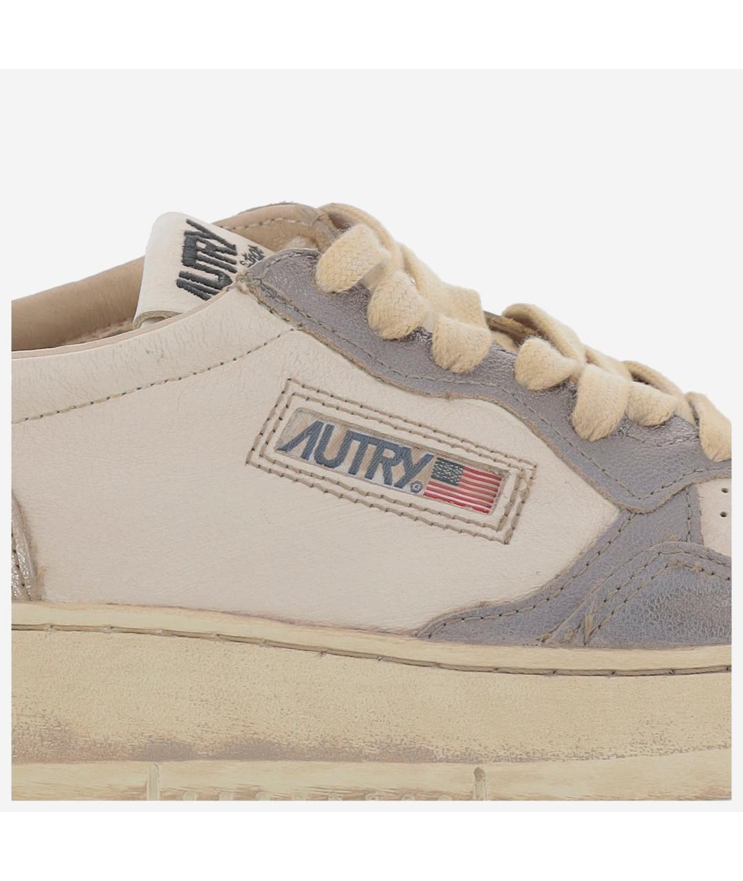 AUTRY Бежевые кожаные кеды, фото 5