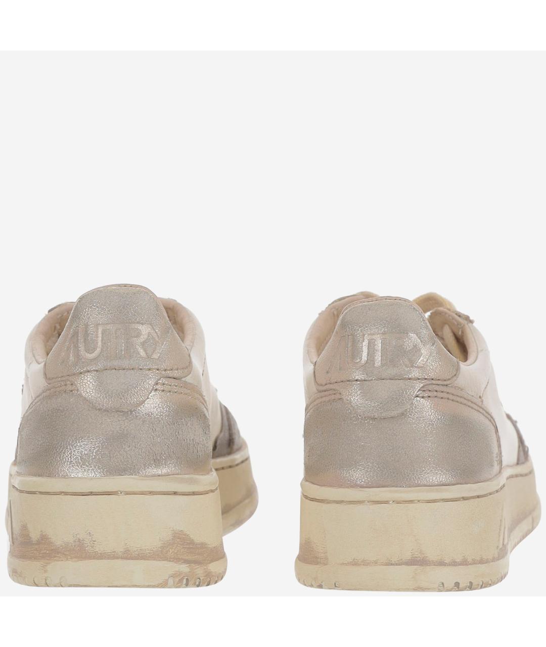 AUTRY Бежевые кожаные кеды, фото 3