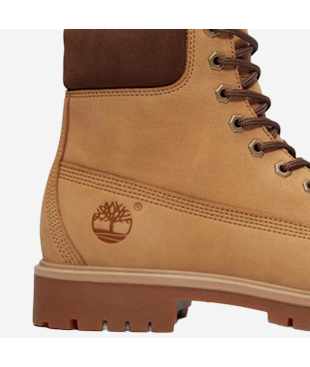TIMBERLAND Коричневые кожаные высокие ботинки, фото 5