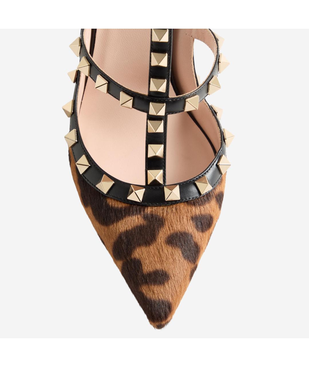 VALENTINO Мульти кожаные босоножки, фото 4