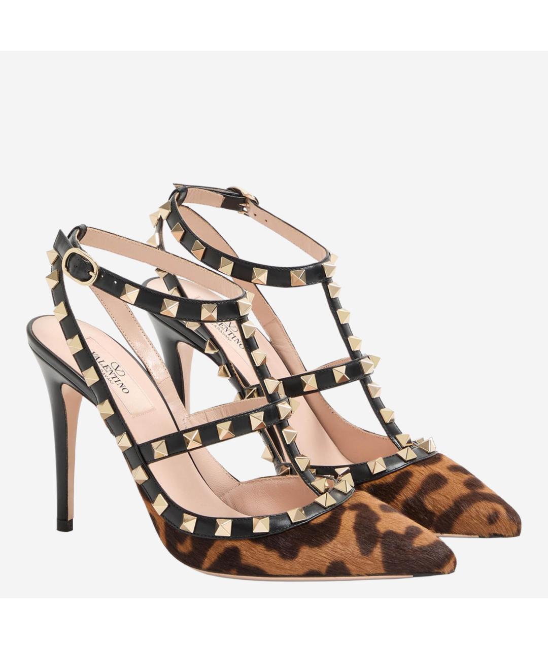 VALENTINO Мульти кожаные босоножки, фото 2