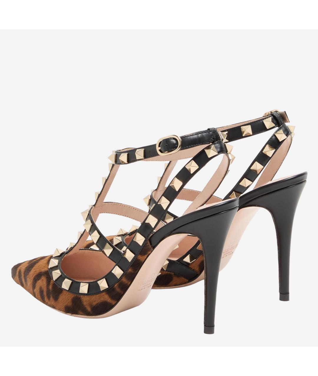 VALENTINO Мульти кожаные босоножки, фото 3