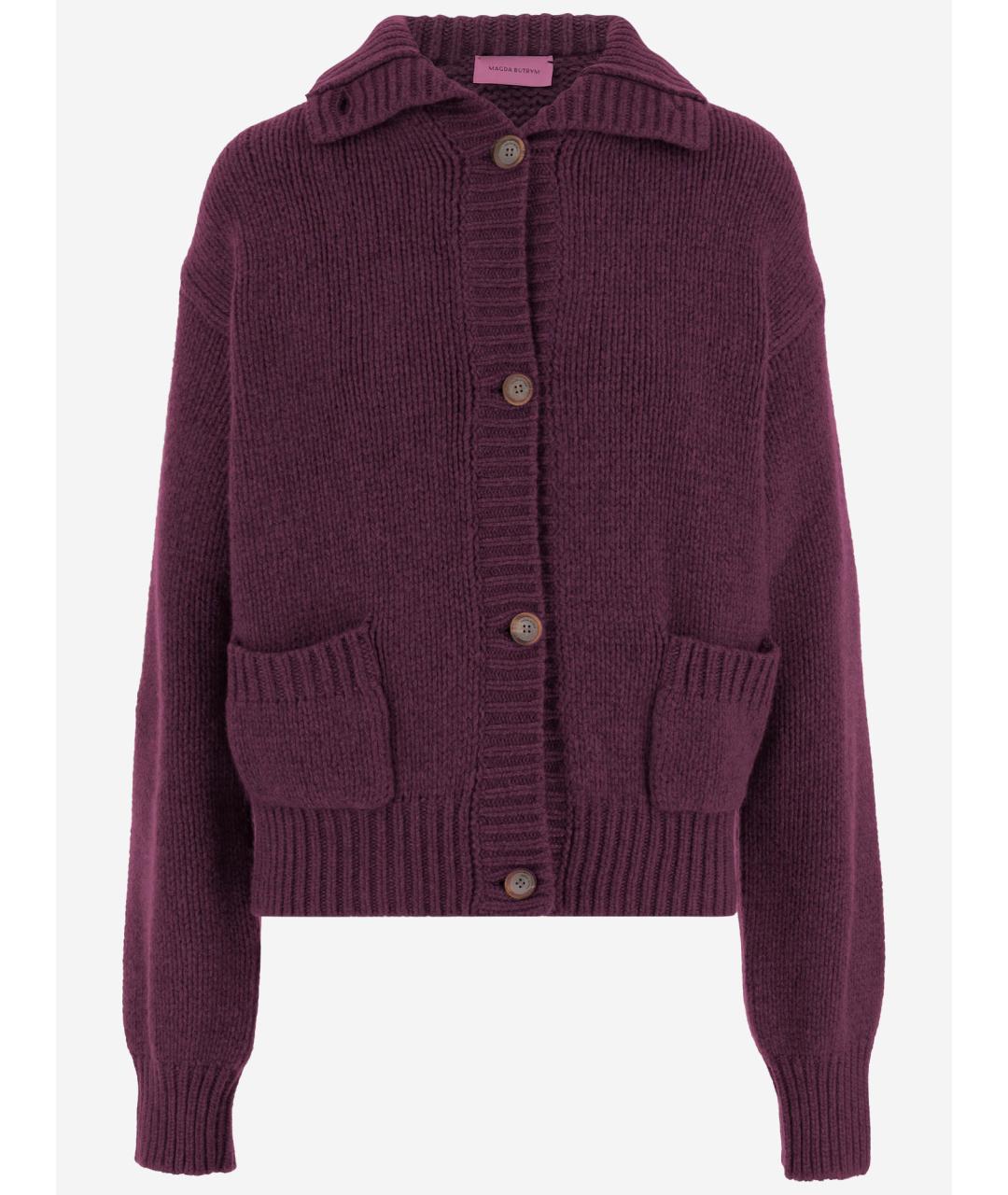 MAGDA BUTRYM Фиолетовый кашемировый джемпер / свитер, фото 4