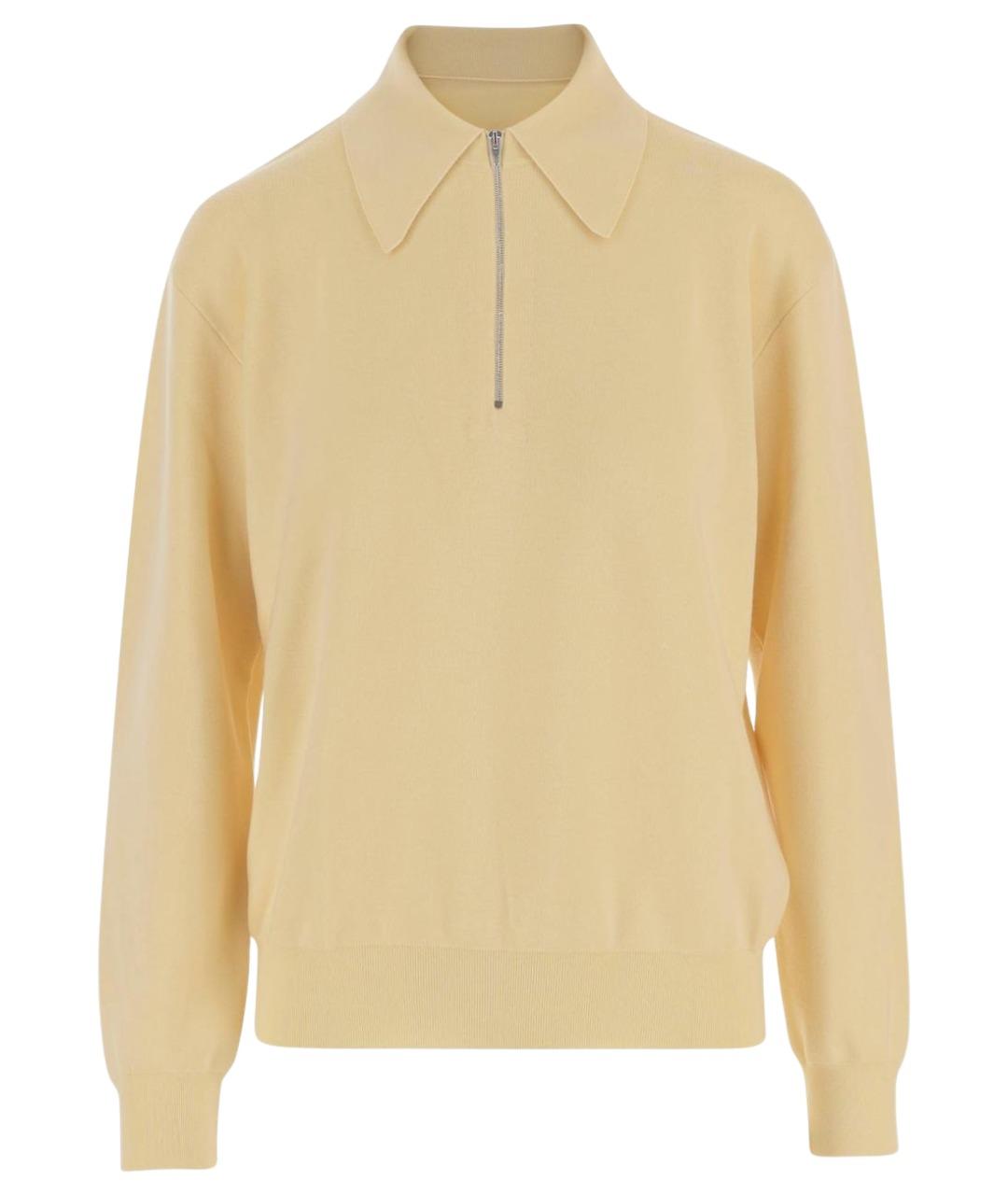 PHOEBE PHILO Желтый шерстяной джемпер / свитер, фото 1