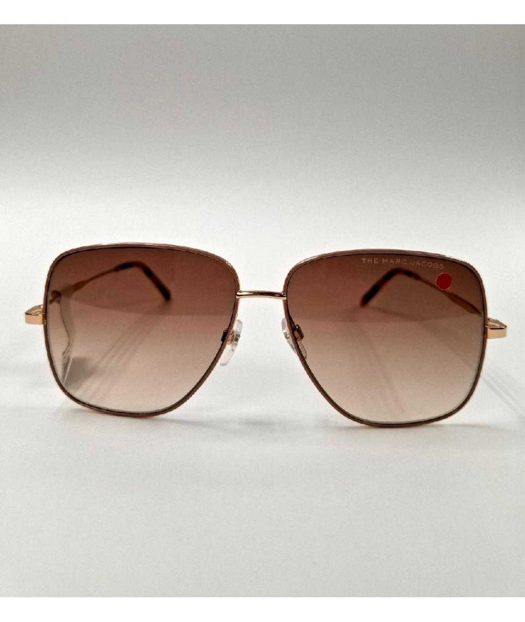 MARC JACOBS Золотые металлические солнцезащитные очки, фото 2