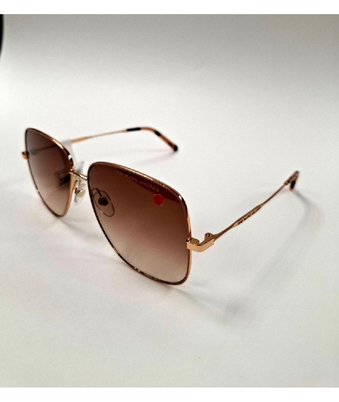 MARC JACOBS Золотые металлические солнцезащитные очки, фото 5