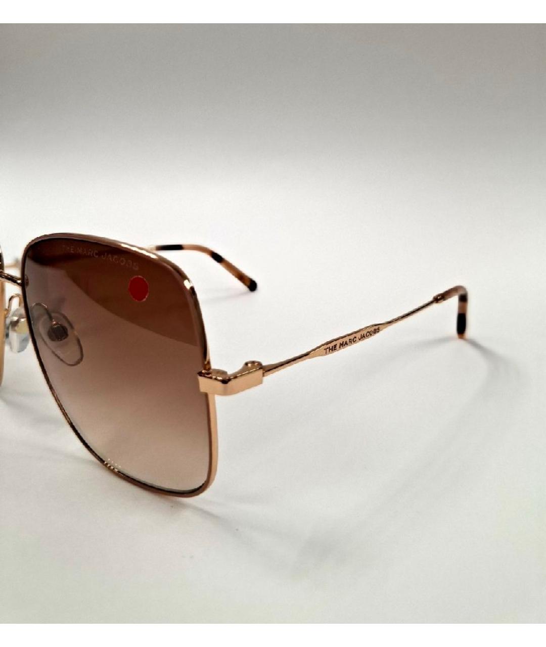 MARC JACOBS Золотые металлические солнцезащитные очки, фото 3