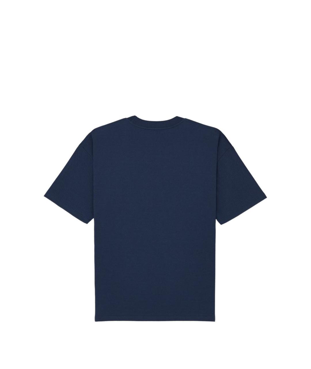 SAINT LAURENT Синяя хлопковая футболка, фото 2