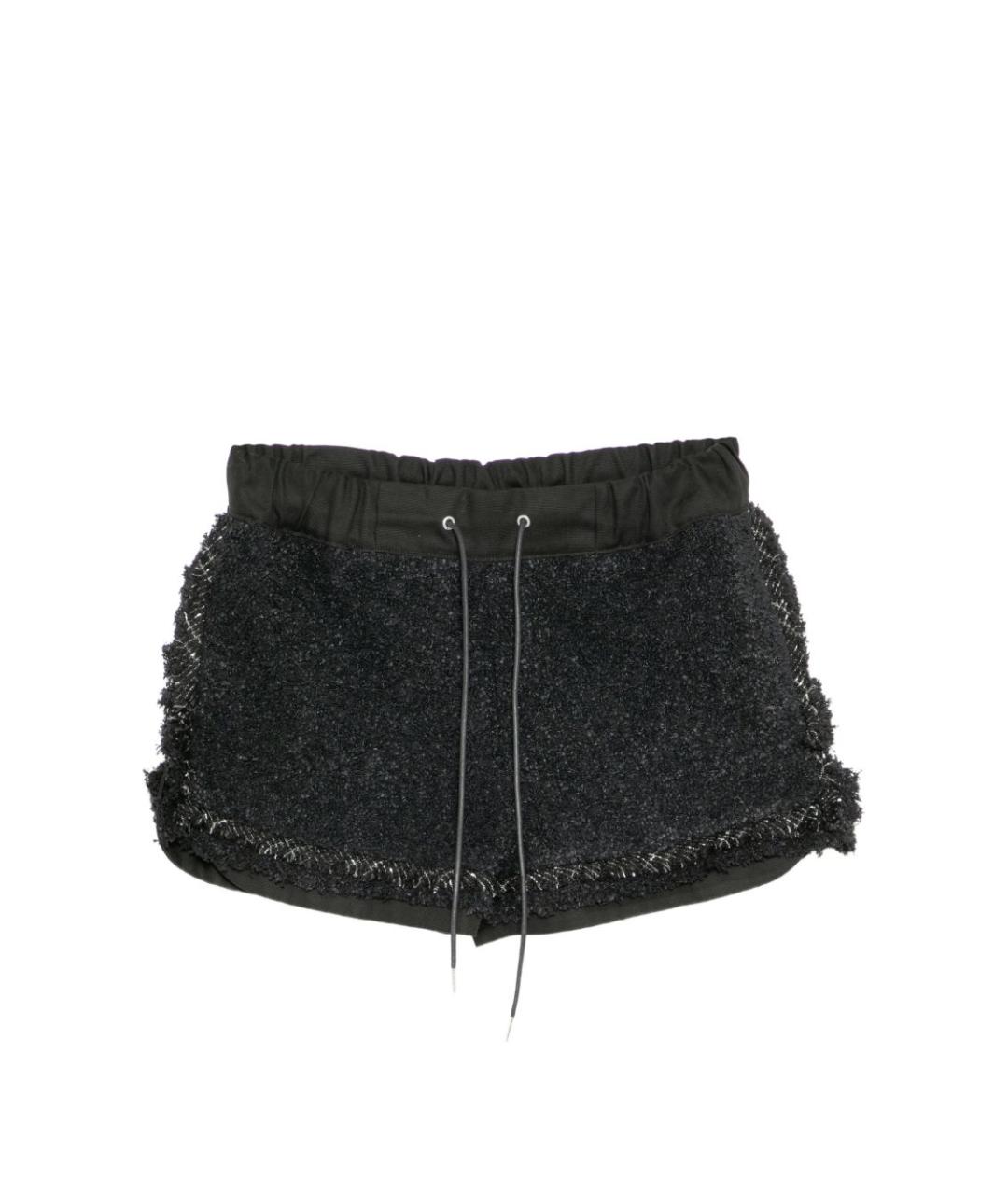 SACAI Черные полиамидовые шорты, фото 1