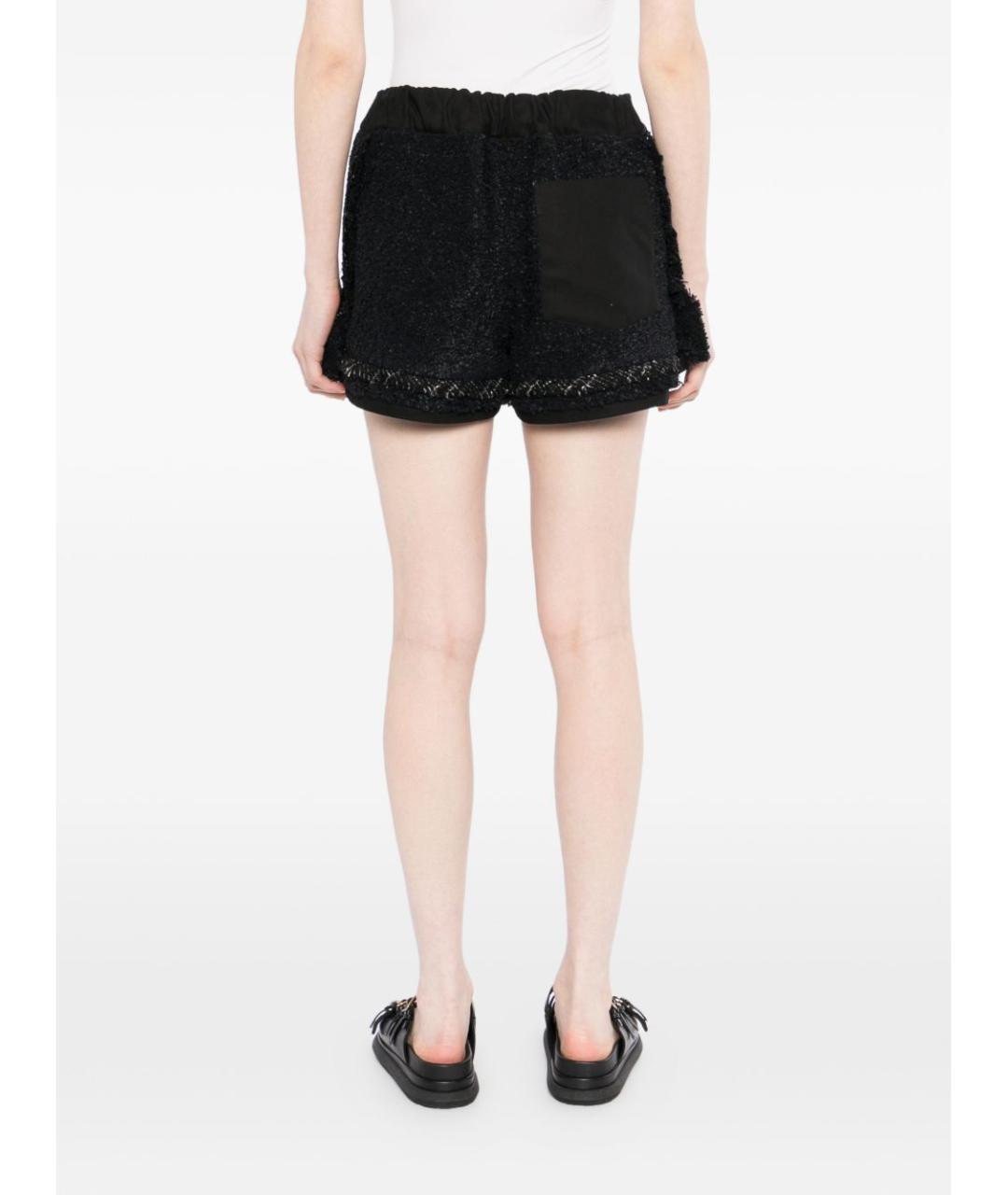 SACAI Черные полиамидовые шорты, фото 3