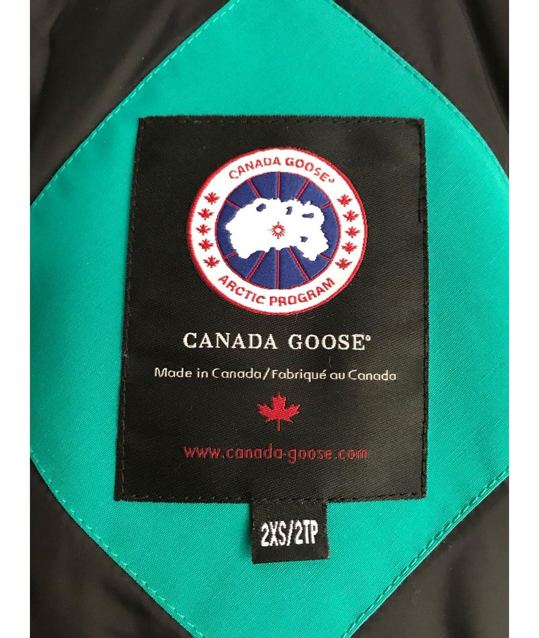 CANADA GOOSE Бирюзовый полиэстеровый пуховик, фото 7