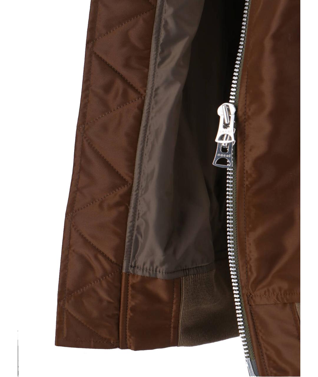 SACAI Коричневая полиамидовая куртка, фото 5