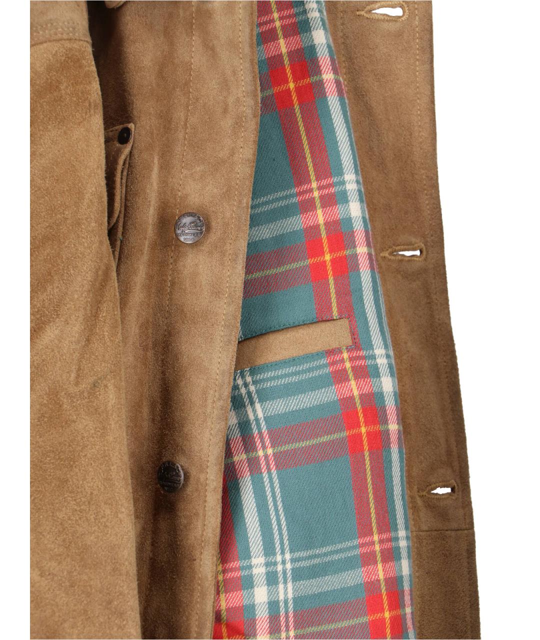 POLO RALPH LAUREN Бежевая кожаная куртка, фото 3