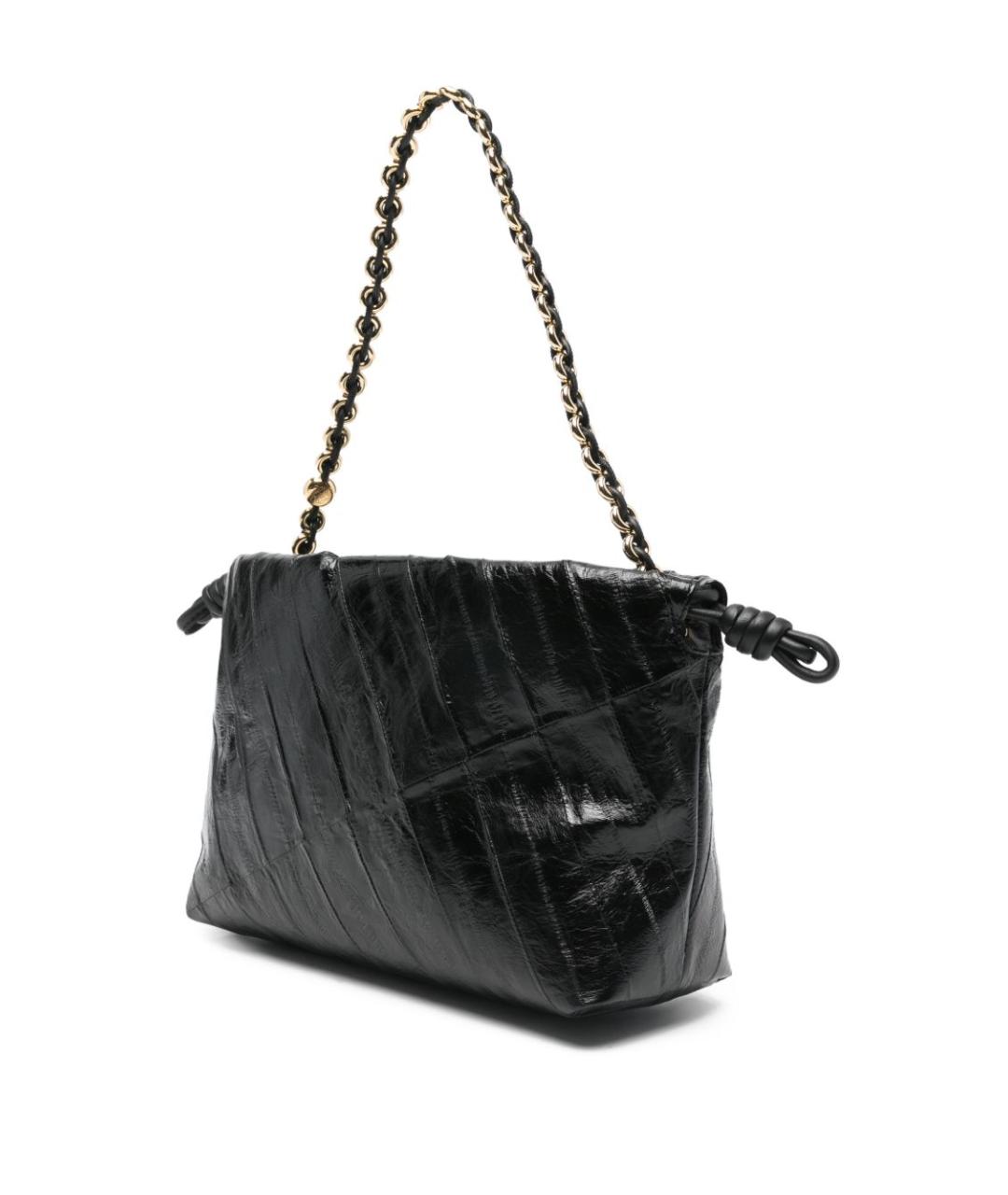 LOEWE Черная кожаная сумка через плечо, фото 4