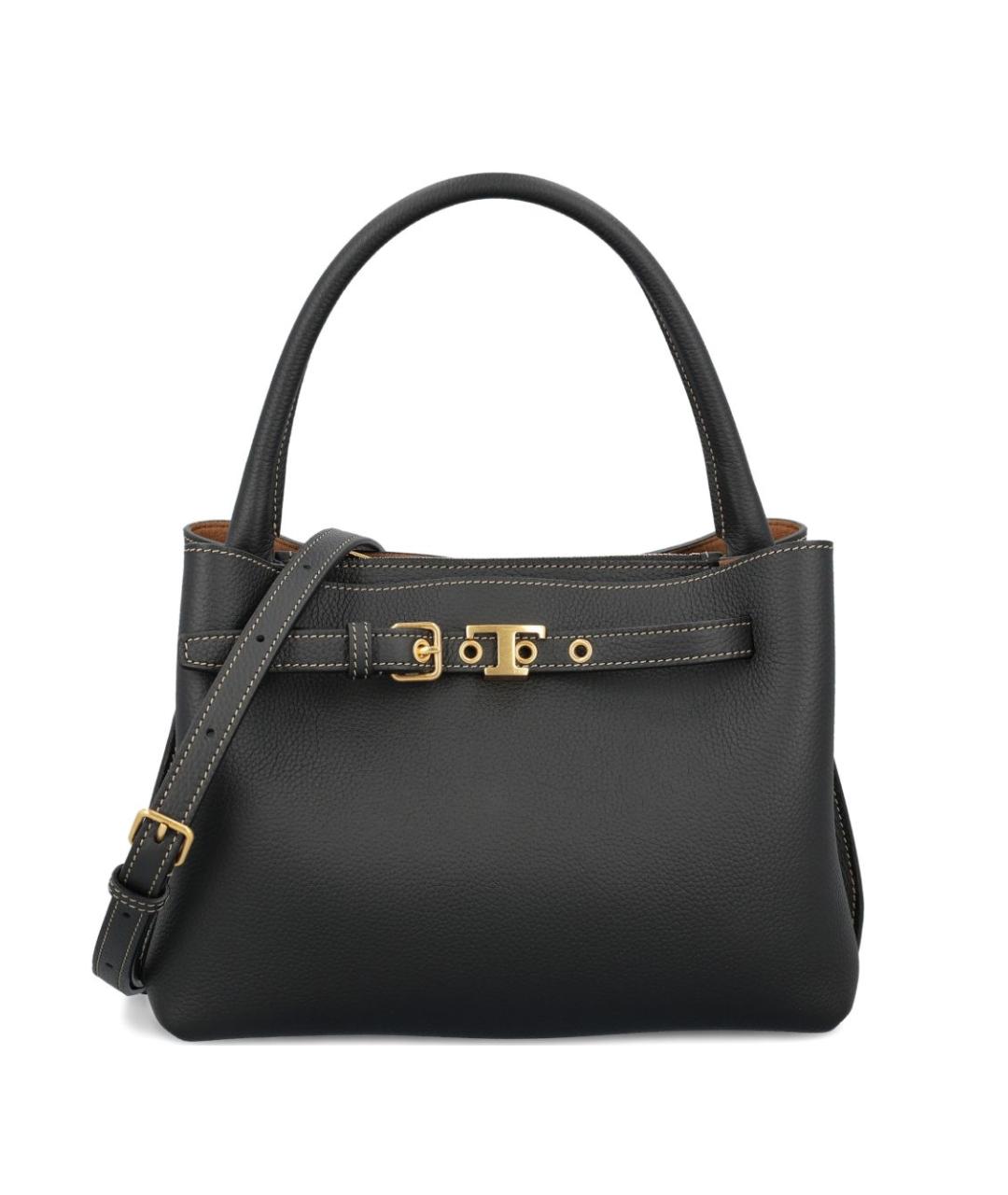 TOD'S Черная кожаная сумка через плечо, фото 1