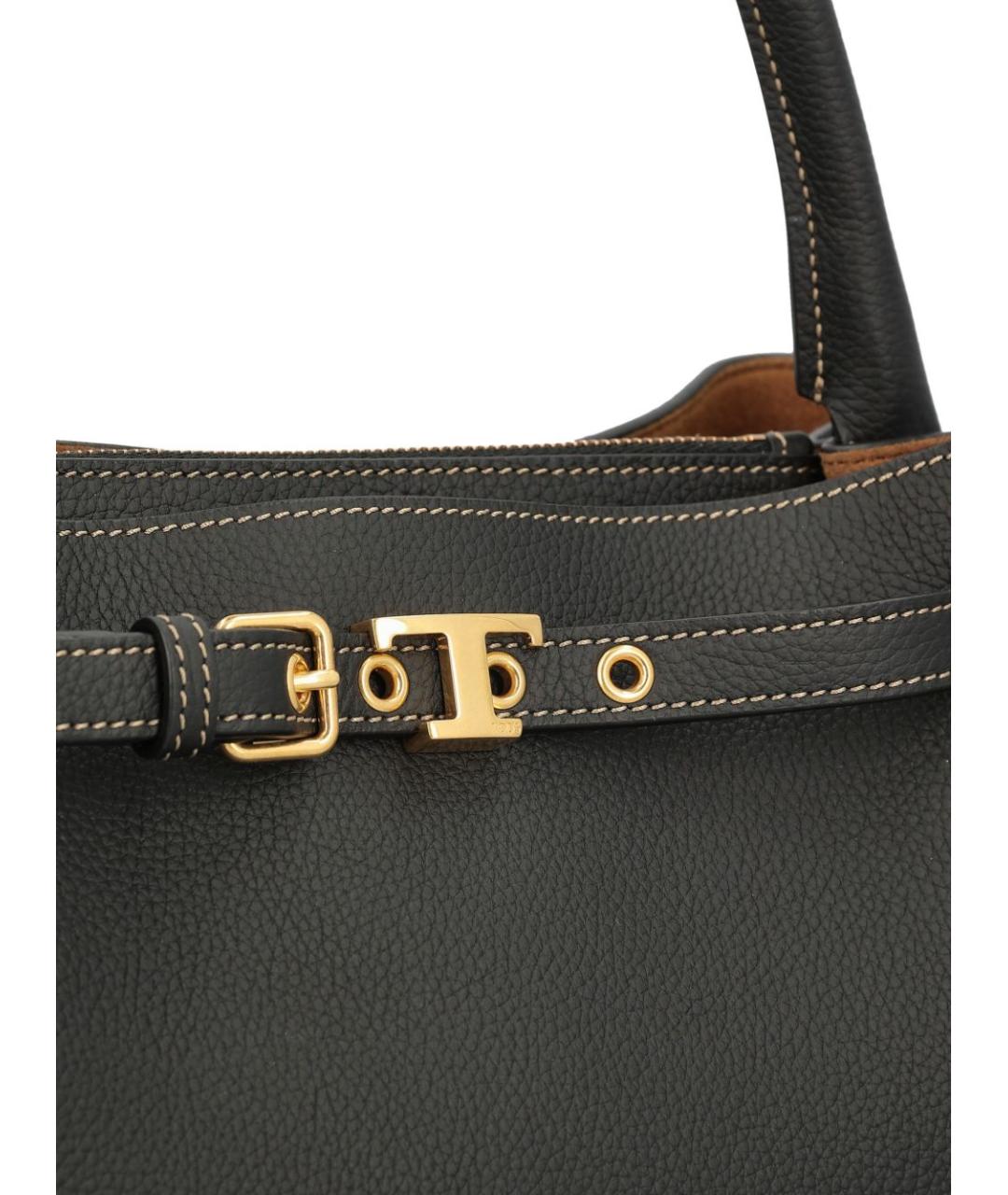 TOD'S Черная кожаная сумка через плечо, фото 2