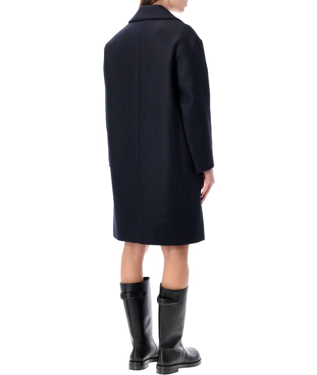 A.P.C. Синее шерстяное пальто, фото 2