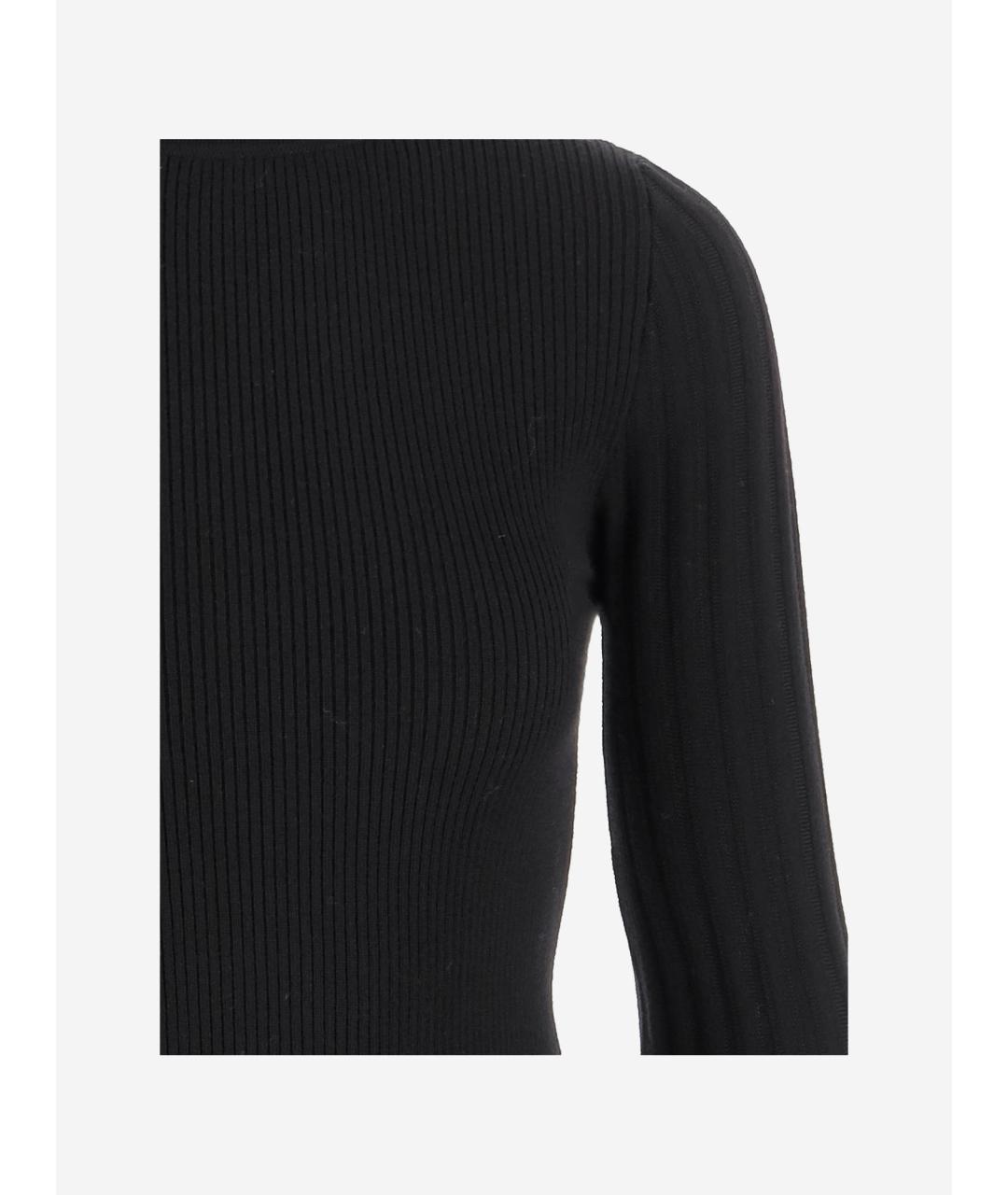 BLUMARINE Черный шерстяной джемпер / свитер, фото 3