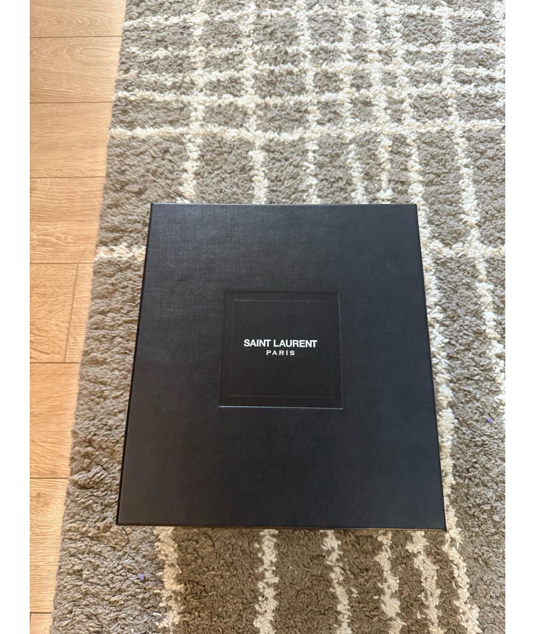 SAINT LAURENT Черные кожаные туфли, фото 8