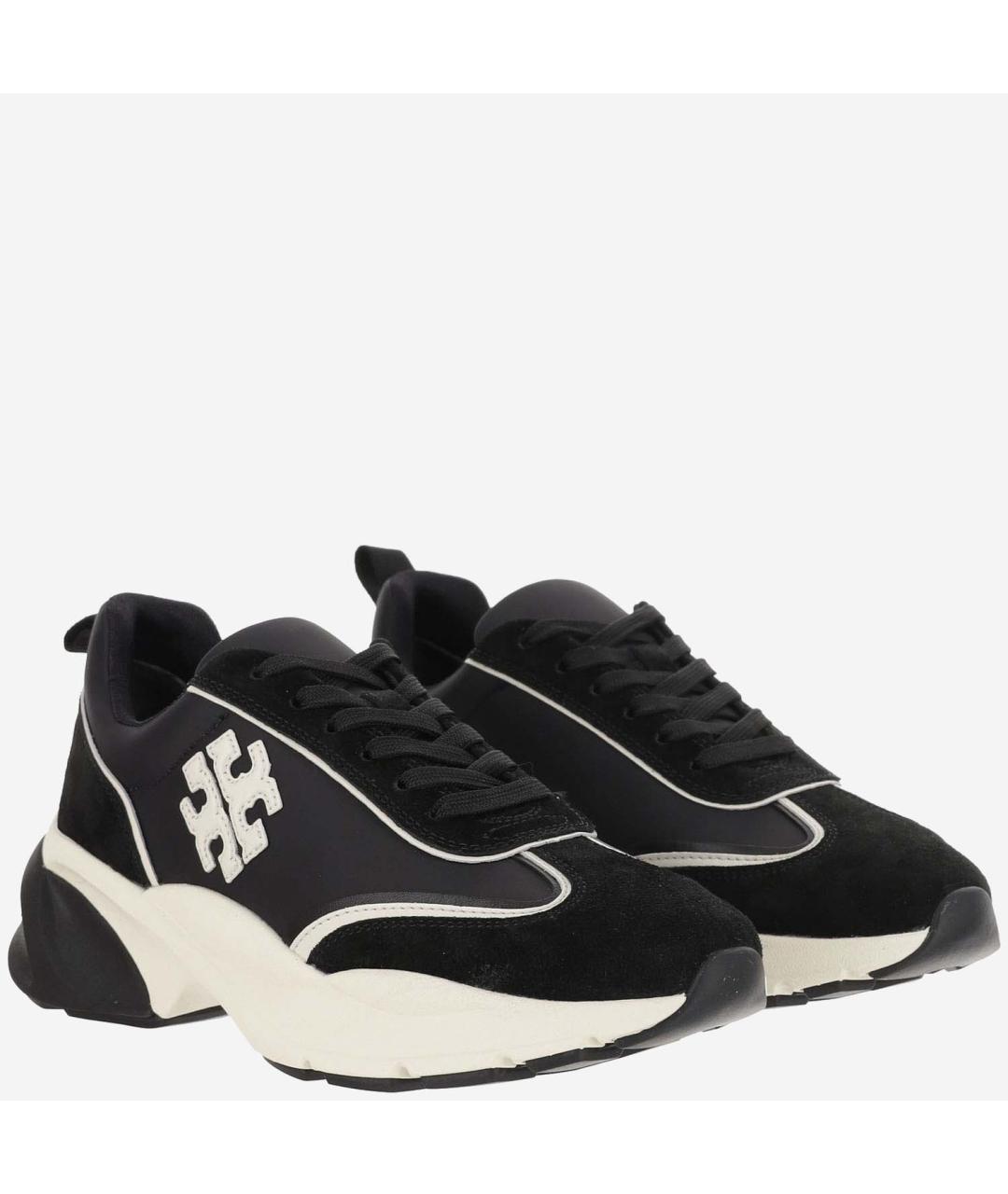 TORY BURCH Черные текстильные кроссовки, фото 3