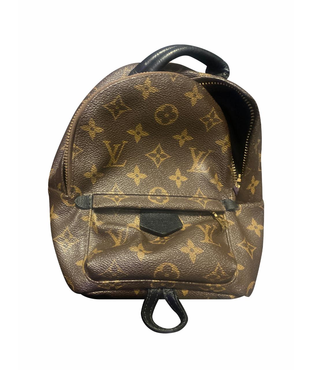 LOUIS VUITTON Коричневый кожаный рюкзак, фото 1