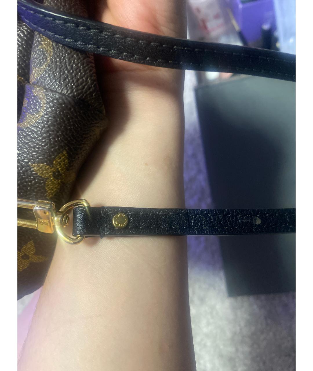 LOUIS VUITTON Коричневый кожаный рюкзак, фото 7