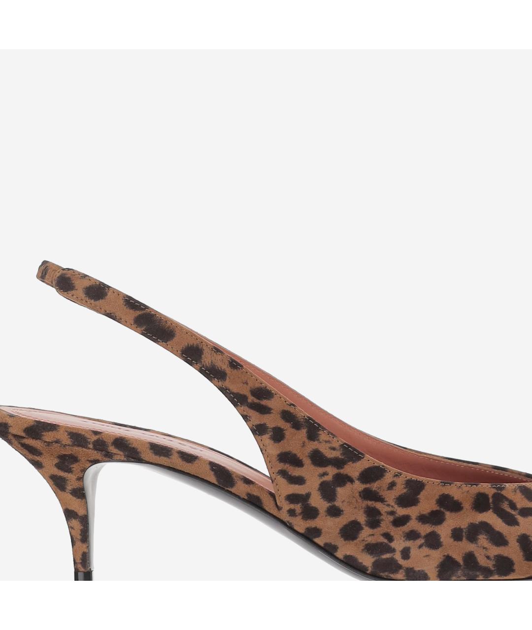 Amina Muaddi Мульти замшевые туфли, фото 4