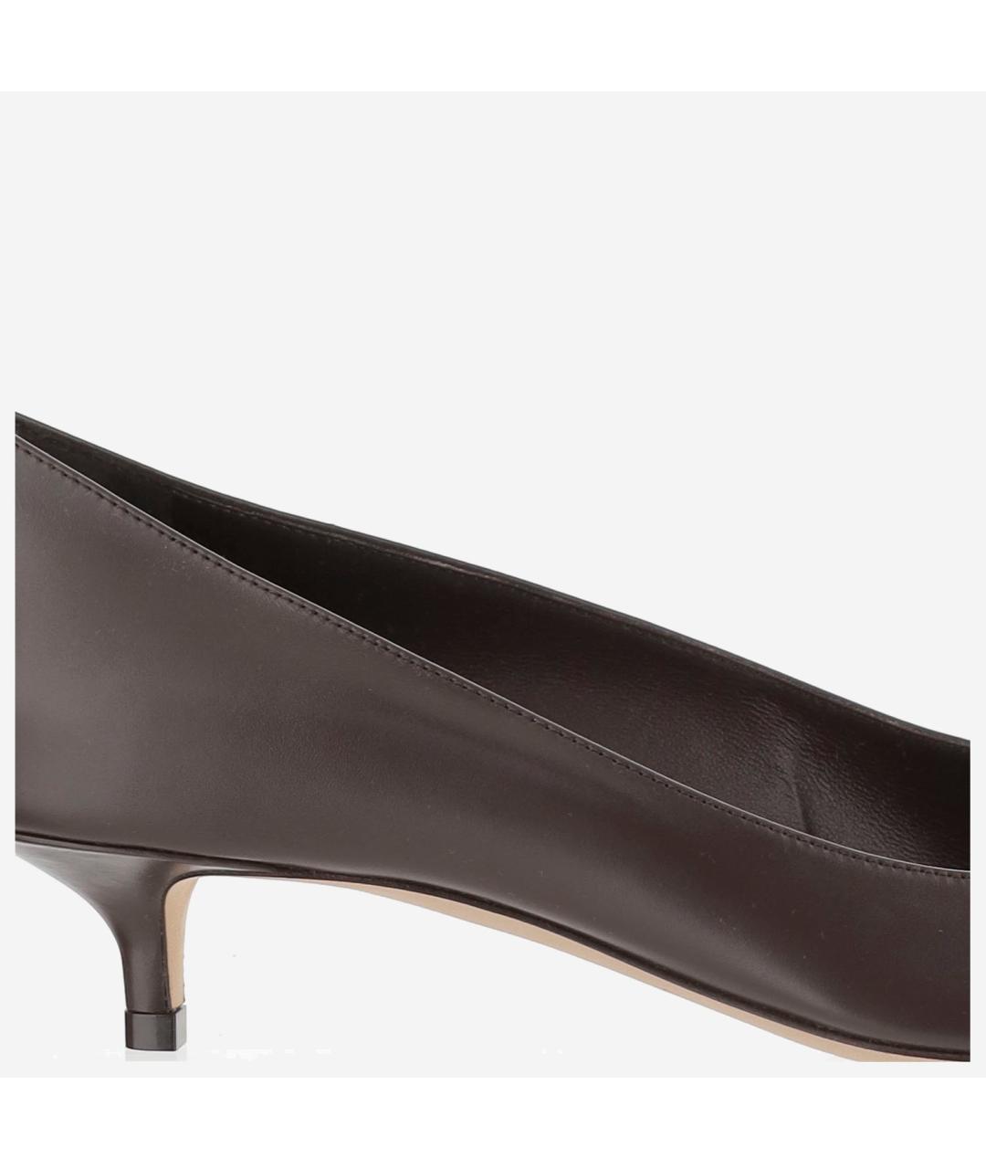 JIMMY CHOO Коричневые кожаные туфли, фото 5