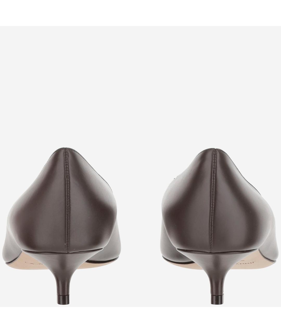 JIMMY CHOO Коричневые кожаные туфли, фото 4