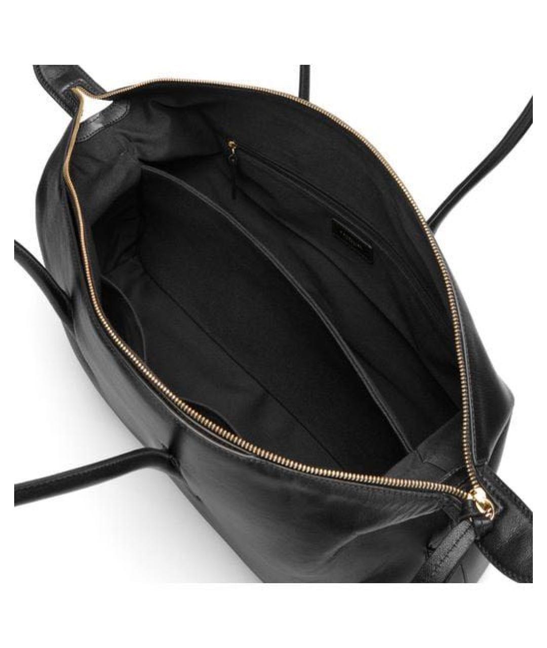 DEMELLIER Черная кожаная сумка тоут, фото 4