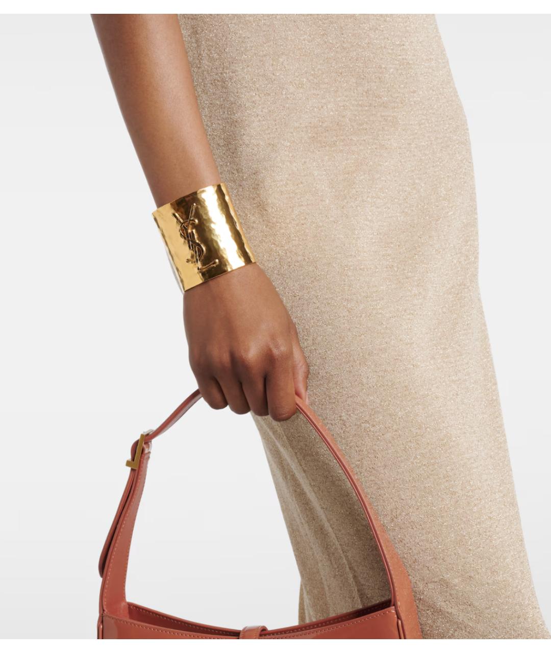 SAINT LAURENT Золотой браслет, фото 5