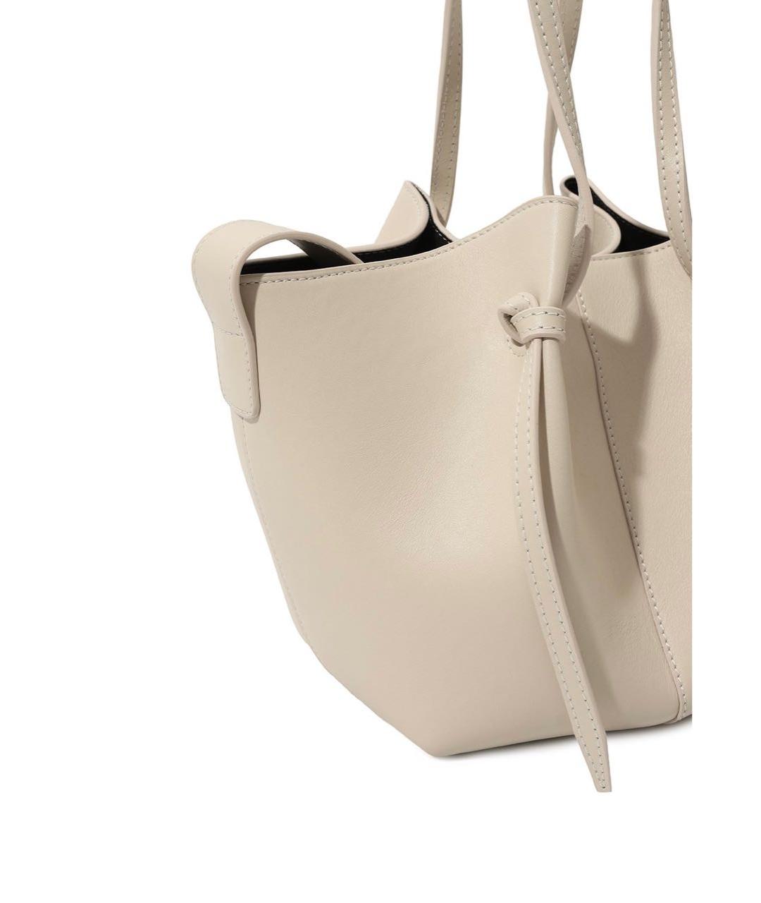 YUZEFI Белая кожаная сумка через плечо, фото 2